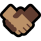 Handshake - Medium emoji on Microsoft